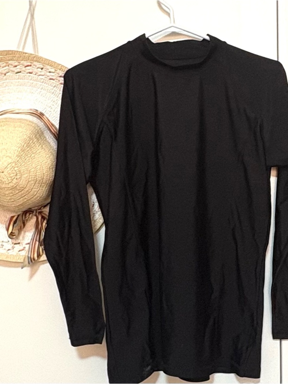 COCO CABANa Black Mock Neck Long Sleeve Rashguard